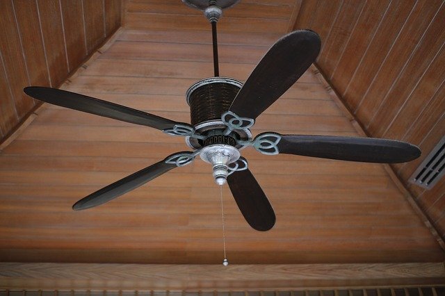 Ceiling fan tray crown